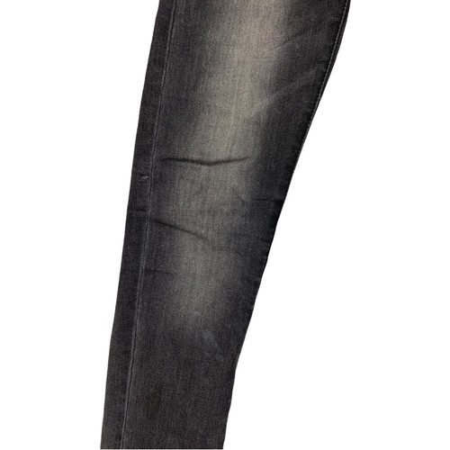 Levis 510 Skinny Jeans 14 Boys Stretch Distressed Denim Faded Black Punk - Picture 11 of 11