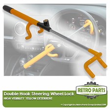 High Vis Steering Wheel Lock For Early Ford Double Hook Deterrent Security Bar