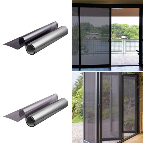 One-Way Mirror Window Film Reflective Home Privacy Solar Tint Foil Glass Sticker - Picture 4 of 22