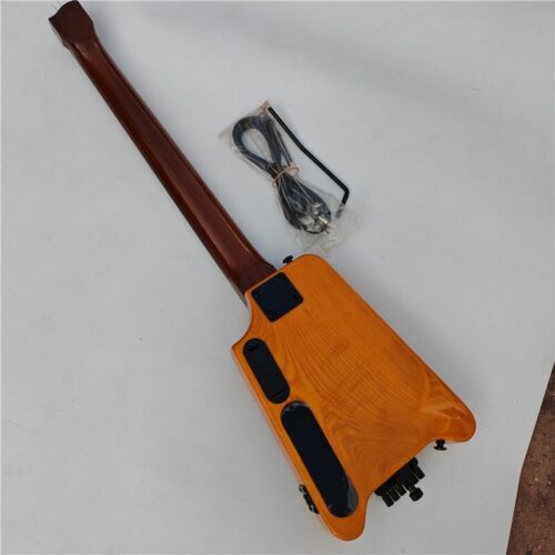 6 Strings Headless Electric Guitar,Ash Body Roasted Maple Neck Copper Nut BJ719 - Picture 8 of 19