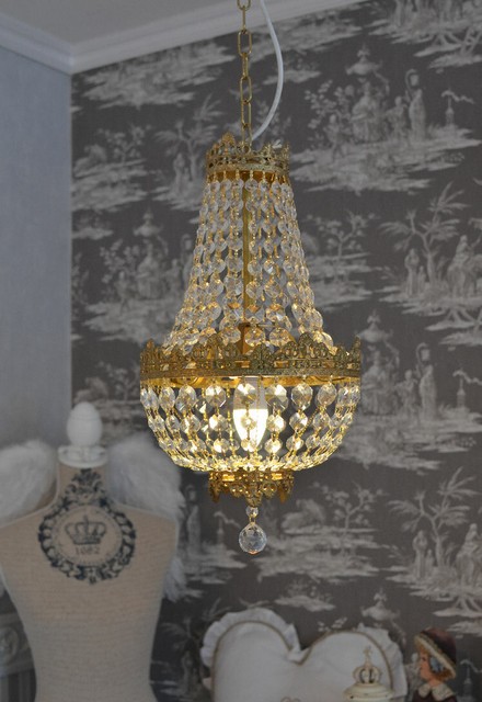 Kronleuchter Kristall Korblüster Shabby Chic Deckenleuchte ...