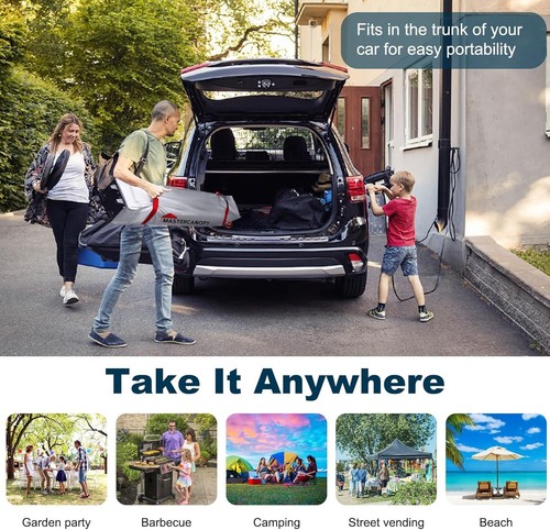 Durable 10x10 Water-Resistant Canopy Tent with Sidewall for Outdoor Comfort - Picture 9 of 11