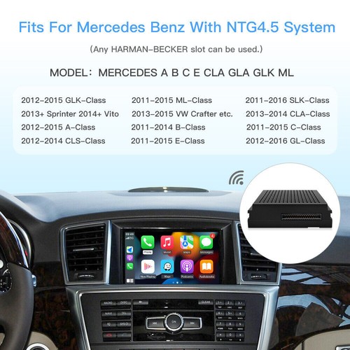 Módulo inalámbrico Carplay Android navegación automática para Mercedes Benz NTG4.5 Becker - Imagen 9 de 24