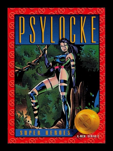 Psylocke Super Heroes 24 X-Men: Series 2 1993 Trading Card TCG