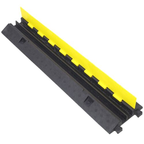 5Pcs Cable Protector Ramp 2Channel Rubber Electrical Wire Cover Speed Bump - Bild 4 von 12
