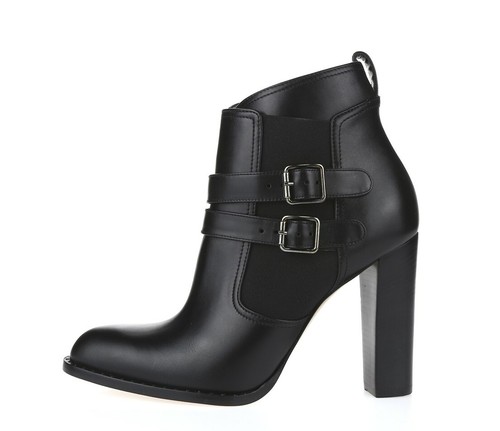 Womens Paul Andrew Dean Black Leather Ankle Booties Boots Shoes Size 38 New