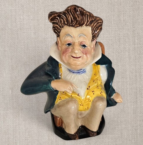 Antiker Toby Becher Milchkännchen, Dickens Figur, Pecksniff, BurlieghWare, England - Bild 2 von 11