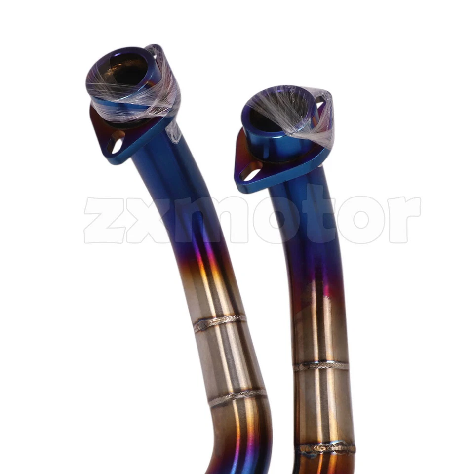 Juego de tubos de cabezal Blue Exhuast para Honda CB500F CB500X CBR500R 2013-2024 Foto 3 de 4