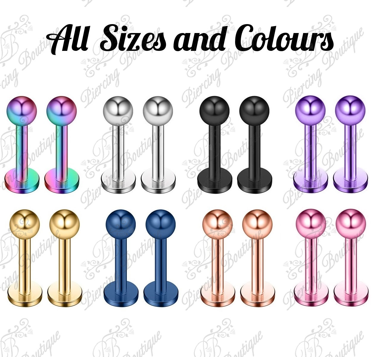 Labret Tragus Lip Bar Monroe Cartilage Helix Ear Ring Stud Upper Ear Piercing - Picture 14 of 15