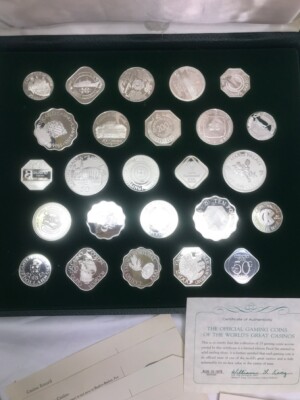 Franklin Mint Official Gaming Coins of the World's Great Casinos
