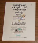 Seltene Werbung EPSON EL2 & EL3 Personal Computer - Bedienerfreundlich 1991