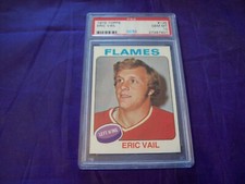 1975 TOPPS HOCKEY #135 ERIC VAIL PSA 10