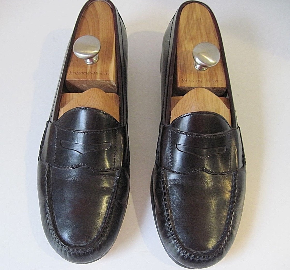 Cole Haan Penny Loafers Mens 11 D Black Burgundy Two Tone Leather 131177 Men main image 2