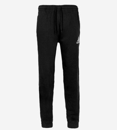 Pantalones de chándal Adidas Essentials para hombre puño cónico tejido 3 rayas XL negros - Imagen 5 de 10