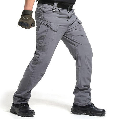 Men's Work Cargo Pants Tactical Combat Pants Outdoor Hiking Waterproof Trousers - Afbeelding 27 van 34