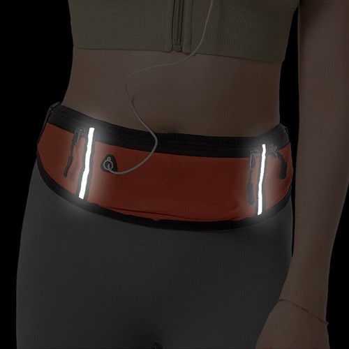 Ultra Thin Sport Waist Belt Bag Running Jogger Hiking Zip Fanny Pouch Waist Pack - Picture 3 of 21
