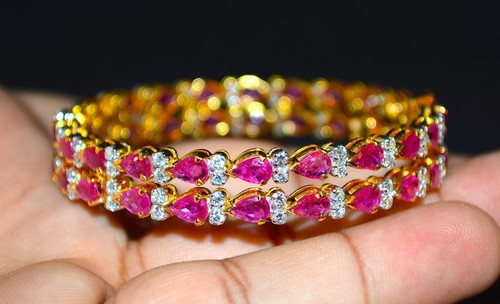 ZERTIFIZIERTER NATÜRLICHER 10,35 KT VS F G DIAMANT RUBIN 18 K MASSIV GOLD ARMREIF ARMBAND █ - Bild 10 von 11