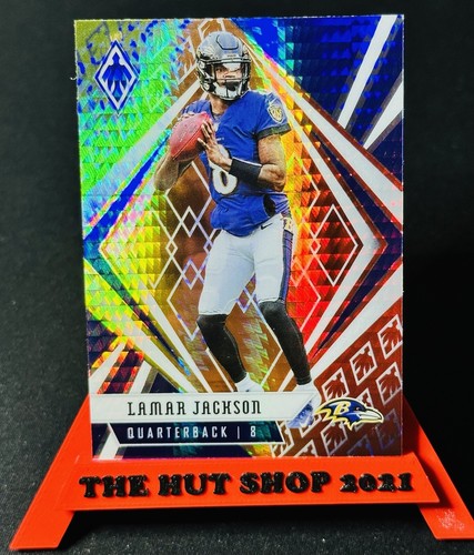 Lamar Jackson 2020-22 Panini Prizm lot 4! Gold Donruss, Phoenix Fireburst Prizms - Picture 7 of 8