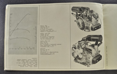 1969-1970 Lancia Flavia Coupe 2000 Catalog Brochure Original 4-Language Text - Picture 9 of 11