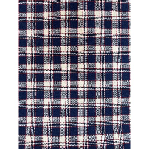 Longaberger Blue Ribbon Plaid Fabric Vintage 54" wide 4 Yards Vintage Retired - Picture 1 of 4