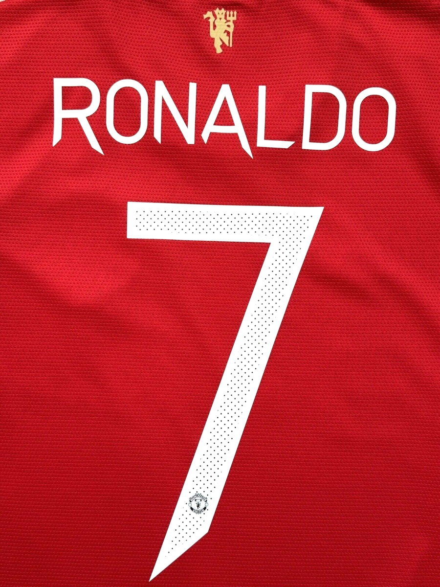 2021/22 Manchester United Home UCL Jersey #7 Ronaldo Large