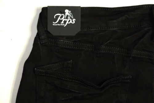 $218 NEW PRPS Denim Jeans in Black Size W30xL34 Super Skinny Fit Cotton Blend - Picture 12 of 16