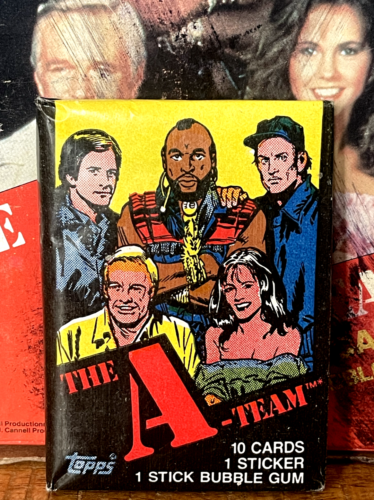 1983 TOPPS THE A-TEAM TV Series🍿PACK 10 Cards 1 Sticker 1 Gum MR. T ROOKIE? OVP - Bild 11 von 22