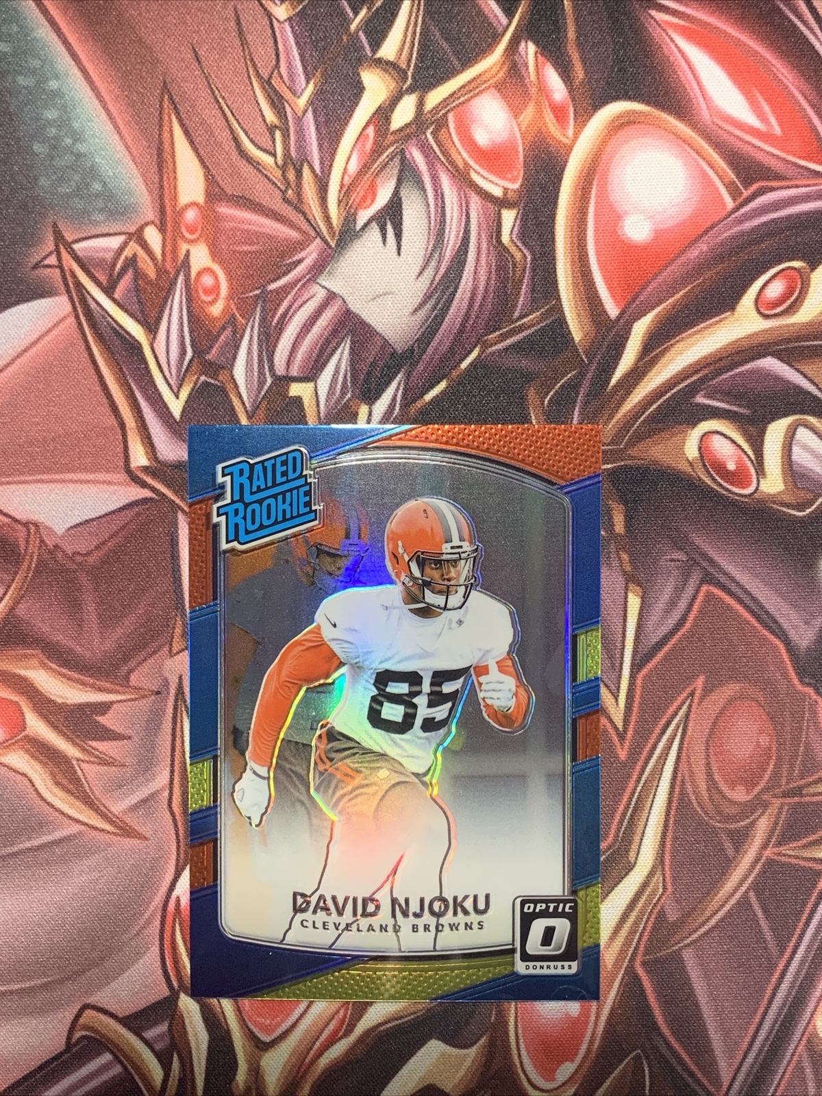 2017 Donruss Optic - Rated Rookie Holo Prizm #164 David Njoku (RC)