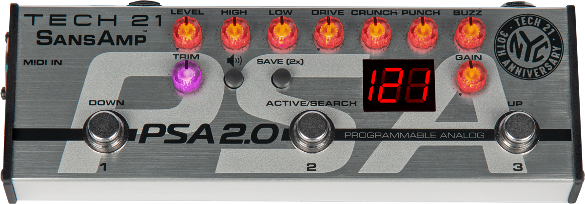 【TECH 21】SANSAMP PSA-2.0 Tech 21 SansAmp PSA2.0 – Motor City Guitar