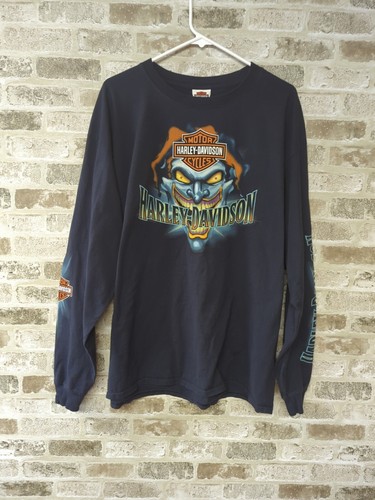 Harley Davidson Joker Long Sleeve T-Shirt Sz XL 🔥🔥