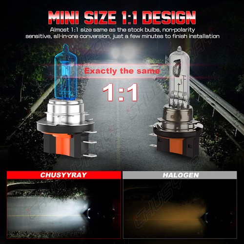 H15 Halogen Headlights High Beam DRL Bulbs For Mercedes-Benz Sprinter 2500 19-20 - Picture 7 of 12