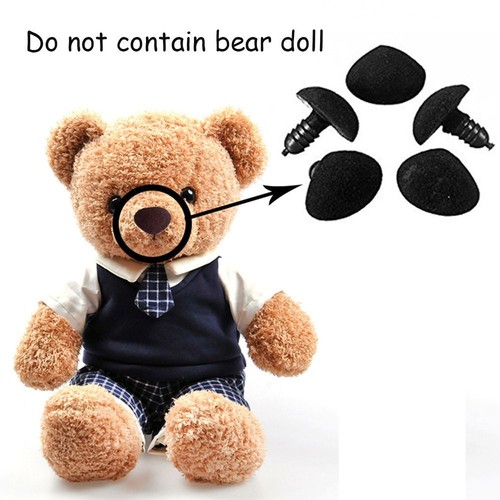 New DIY Tool Craft Dolls Accessories Plastic Triangle Nose Velvet Bear Buttons - Picture 3 of 25