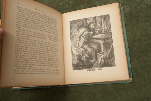 Robinson Crusoe Single Syllable 1888 Dunham Vintage Book (O4R) Children's - Picture 11 of 12