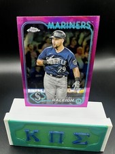 2024 Topps Chrome - #119 Cal Raleigh Pink Refractor Mariners