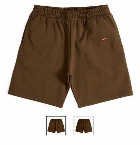 New / Sealed Supreme Small Box Sweat Short Brown Spring Summer 2022 Size Medium