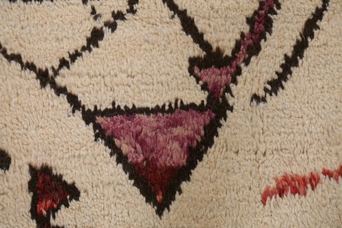 IVORY Modern Geometric Moroccan Oriental Area Rug Hand-knotted Living Room 9x13 - Picture 8 of 12