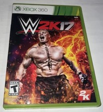 WWE 2K17 Microsoft Xbox 360 Brock Lesnar Cover Complete Tested Working Minty