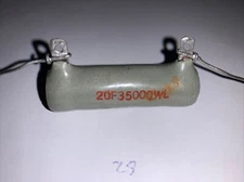 Ceramic Fixed Wire Wound Resistor 20W Watt 35,000 Ohm Brand New By WARD LEONARD