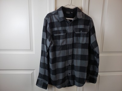 Burnside Mens Vector Buffalo Plaid Flannel Long Sleeve Shirt