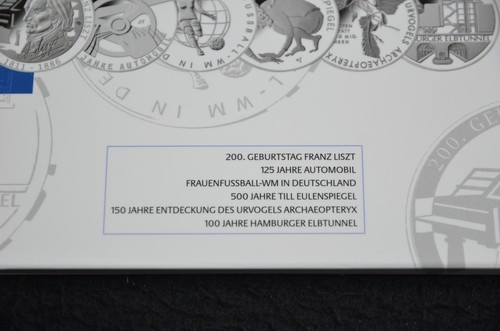 Silber Sammlermünzenset 2011, Nennwert 10€, Spiegelglanz, neu und ovp! - Bild 2 von 8