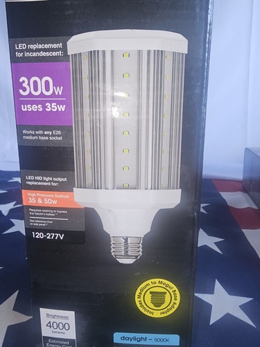 Feit Electric 300-Watt Led Corn Cob High Lumen (1-Bulb). 4000 Lumens. New.  - Picture 5 of 5