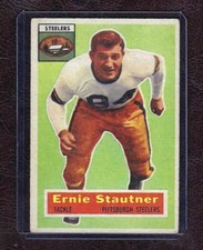 1956 Topps Football #87 Ernie Stautner, Pittsburgh Steelers, HOF, VG-EX!