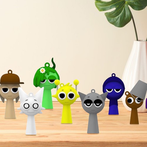 12X Sprunki Mysterious Box Game Action Figures Cute Doll Toy Collectible Doll - Picture 6 of 12