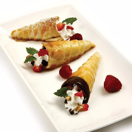 12Pcs Baking Stainless Steel Cones Roll Mold Spiral Croissants Pastry Mold Tool - Picture 7 of 13