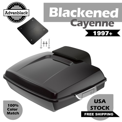 Blackened Cayenne Razor Tour Pack maletero para más de 97 Harley FLHR FLHXS FLTRX - Imagen 15 de 15