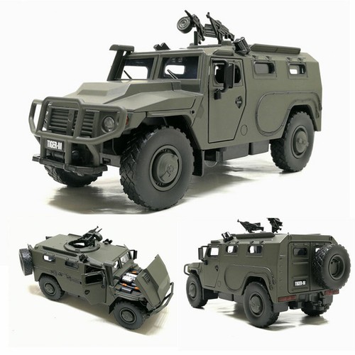 1:32 Tiger-M Military Vehicles Army Model Diecast Toys Gift Kids Green - Picture 1 of 12