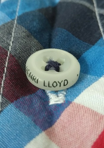 Henri Lloyd Check Cotton Shirt UK Small Short Sleeve Button Classic Fit Mod Ska - Picture 8 of 12