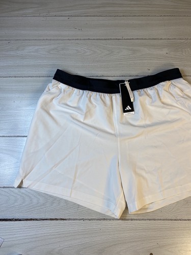 Adidas Axis Woven 8.5” Training Gym Shorts Chalk White HZ3342 Mens Size 2XL - Picture 2 of 14