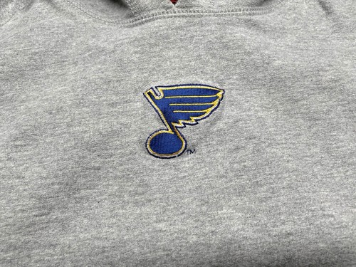 Sudadera con Capucha St Louis Blues NHL Antigua Vintage Cosida Talla Mediana - Imagen 2 de 4