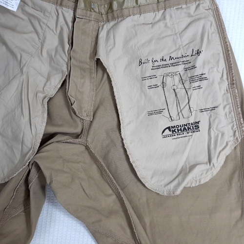 Mountain Khakis Jackson Hole Wyoming Men's Size W 33" x Act 31" Cotton Beige - Picture 16 of 18